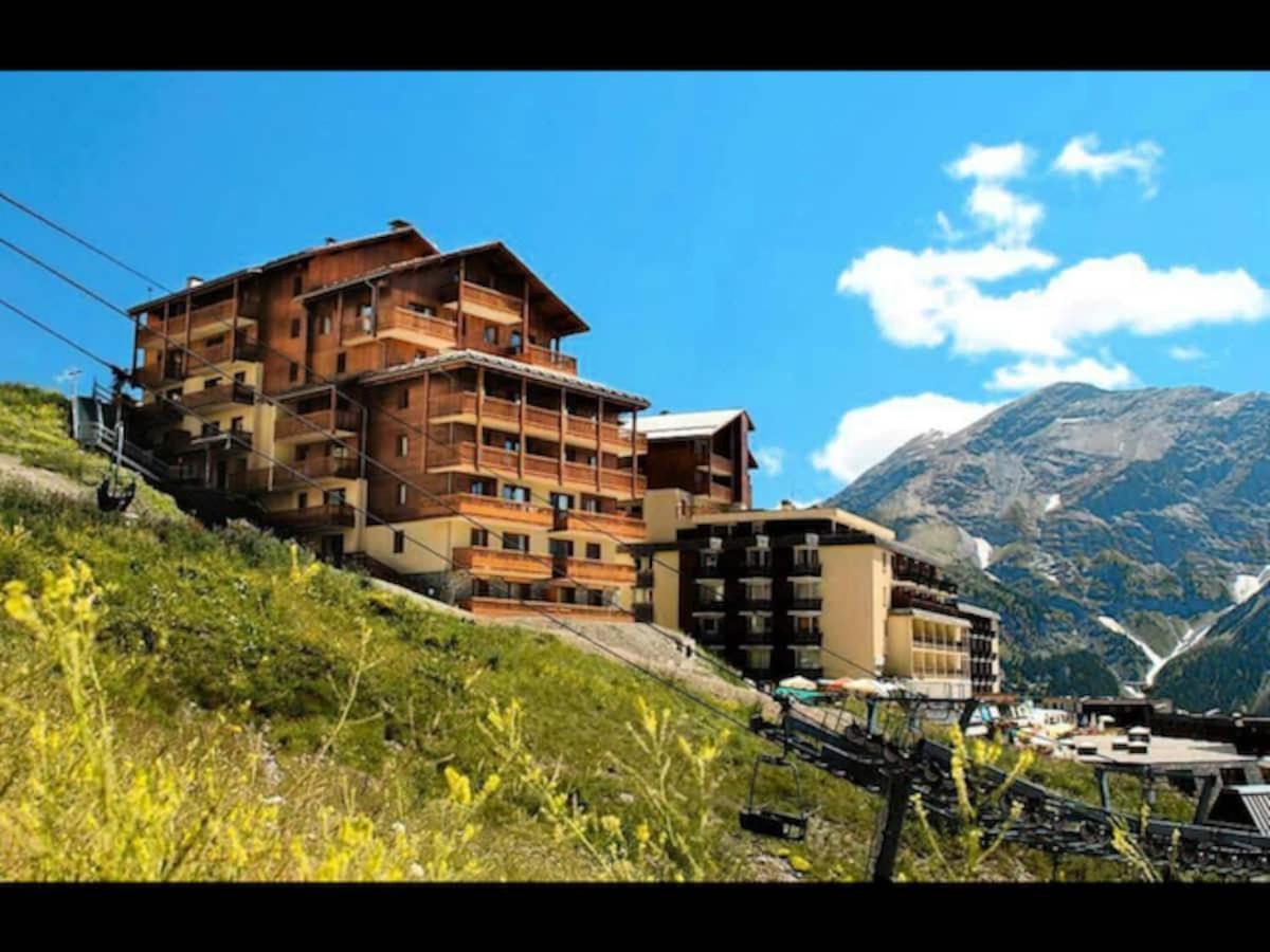 Appartement 6 places aux pieds des pistes avec piscine, wifi et parking privé PMR Orcières Exterior foto