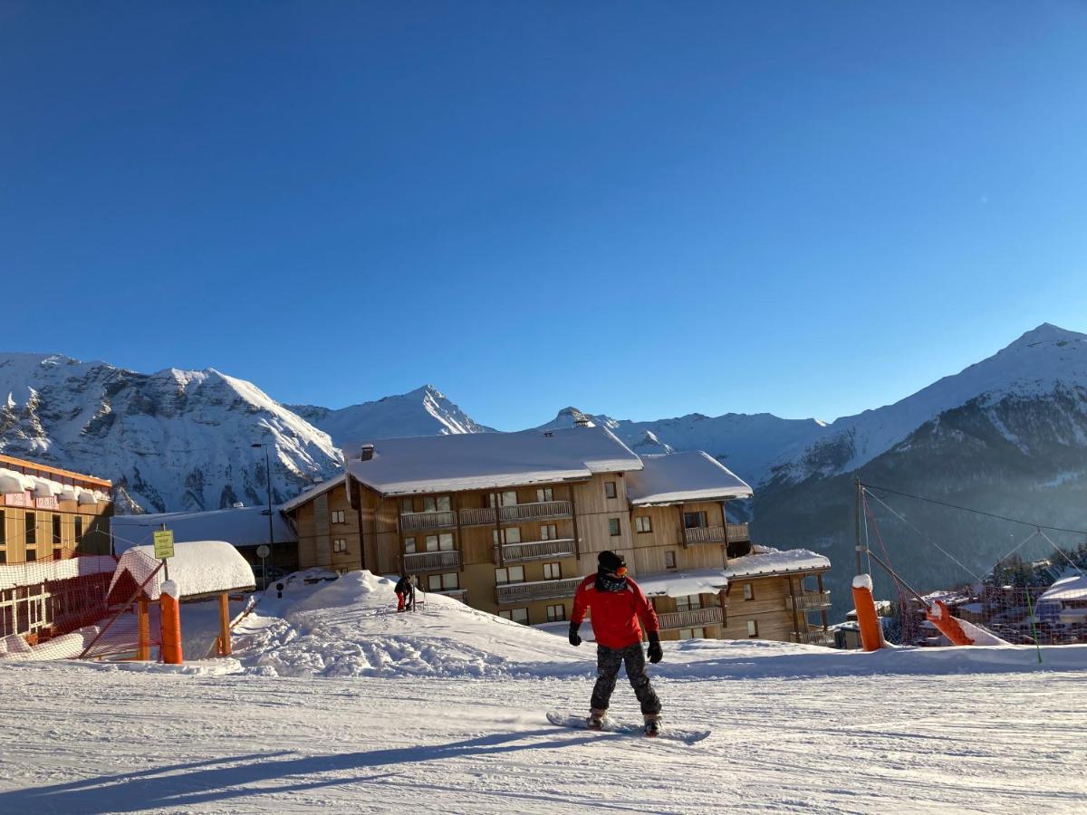 Appartement 6 places aux pieds des pistes avec piscine, wifi et parking privé PMR Orcières Exterior foto